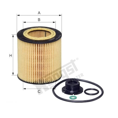 Hengst Oil Filter, E61Hd258 E61HD258